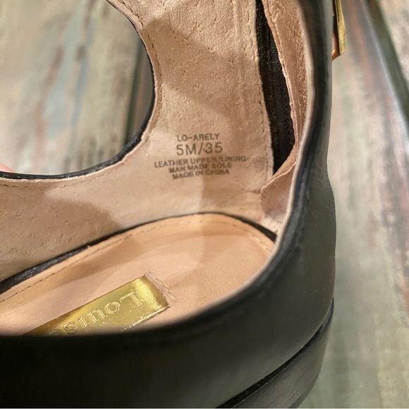 Louise Et Cie Lo-Arely Gladiator Sandals Black Buckled Leather Strappy Zip Sz 5 - Picture 10 of 10